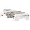 vidaXL Bedframe Wit 80 x 210 cm Massief grenenhout