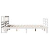 vidaXL Bedframe met hoofdeinde zonder matras 140x200 cm wit