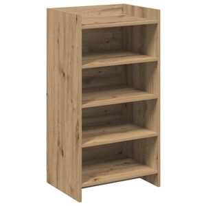vidaXL Schoenenkast 48 x 36 x 92 cm Bewerkt hout Artisanaal eiken