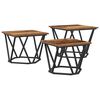 vidaXL Salontafel 3 st Oud Hout 50 x 50 x 40 cm
