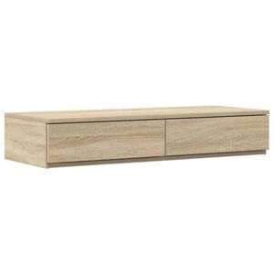vidaXL Bedlades Sonoma Eiken 100 x 36,5 x 16,5 cm Bewerkt hout