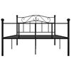 vidaXL Bedframe metaal zwart 120x200 cm