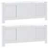 vidaXL Radiatorafdekking 2 pcs Wit 205 x 20,5 x 81,5cm Bewerkt hout