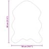 vidaXL Nep Schapenvacht Tapijt Tafalla Wit 50 x 80 cm Polyester