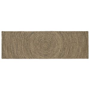 vidaXL Vloerkleden Naturel en Zwart 80 x 200 cm Jute