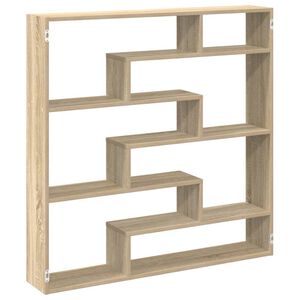 vidaXL Wandschap kubus 7 vakken bewerkt hout sonoma eikenkleurig