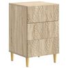 vidaXL Nachtkastje Sonoma Eiken 43 x 39,5 x 66,5 cm Bewerkt hout