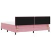 vidaXL Boxspringbed met matras Roze 200 x 200 cm Fluweel