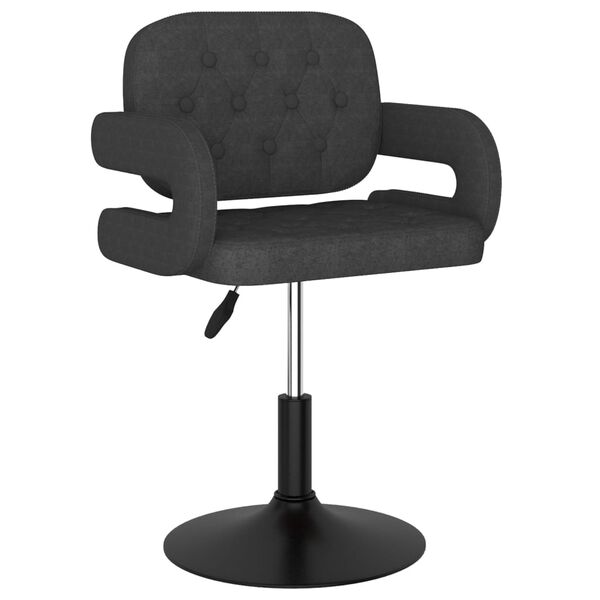 vidaXL Barkruk stof donkergrijs