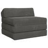 vidaXL Vouwbare Bankbed Donkergrijs 70 x 60 x 49 cm Fluweel