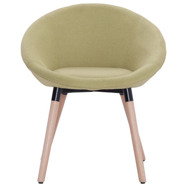 vidaXL Eetkamerstoelen 2 st stof groen