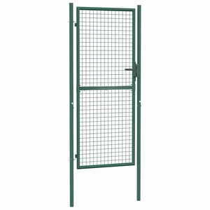 vidaXL Hekpoort staal 100x200 cm groen