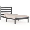 vidaXL Bedframe massief grenenhout grijs 90x200 cm