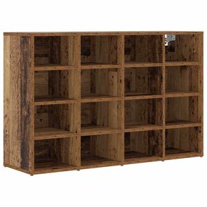 vidaXL Schoenenkast 103 x 30 x 67 cm Bewerkt hout Oud hout