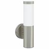 vidaXL Buiten Wandlamp zilver 15 x 7,5 x 33 cm