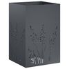 vidaXL Plantenbak Antraciet 50 x 50 x 75 cm Koudgewalst staal