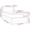 vidaXL Boxspring met matras fluweel donkergrijs 100x200 cm