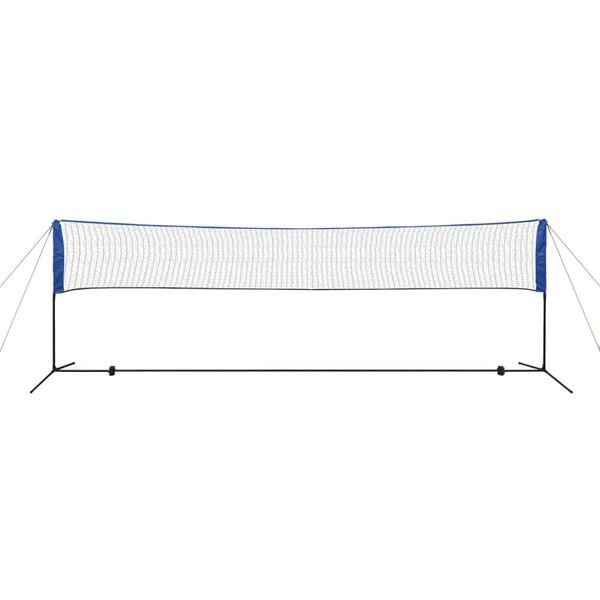 vidaXL Badminton net met shuttles 500x155 cm