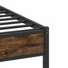 vidaXL Bedframe zonder matras hout gerookt eikenkleurig 75x190 cm