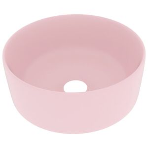 vidaXL Wastafel rond 40x15 cm keramiek matroze