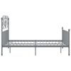 vidaXL Bedframe metaal grijs 160x200 cm