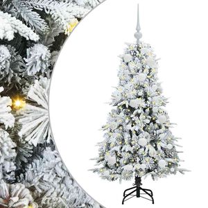 vidaXL Kunstmatige Inklapbare Kerstboom Wit 120 cm PE en PVC