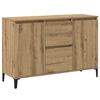 vidaXL Dressoir 102x35x70 cm bewerkt hout artisanaal eikenkleurig