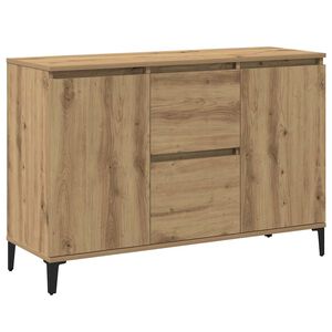vidaXL Dressoir 102x35x70 cm bewerkt hout artisanaal eikenkleurig
