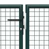 vidaXL Tuinpoort staal 500x75 cm groen