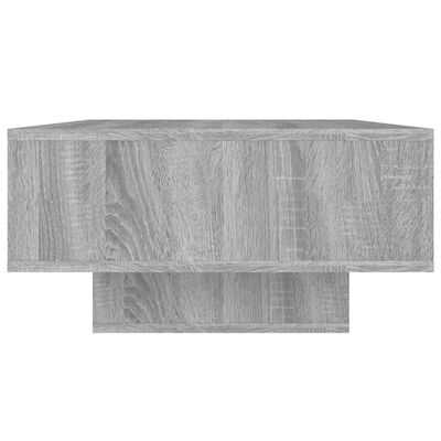vidaXL Salontafel 105x55x32 cm bewerkt hout grijs sonoma eikenkleurig