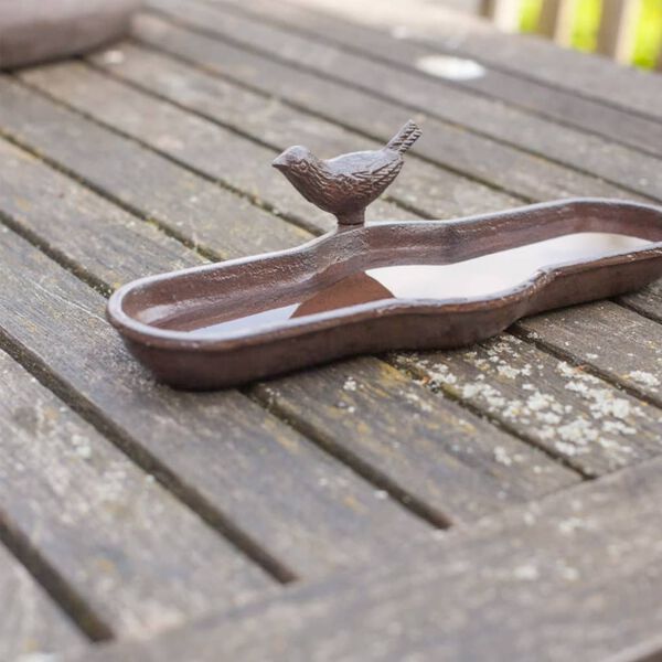 Esschert Design Vogelbadje gietijzer bruin BR25