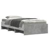 vidaXL Bedframe met plank Betongrijs 80 x 200 cm Bewerkt hout
