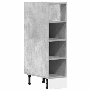 vidaXL Onderkast Riga 20x44,5x81,5 cm bewerkt hout betongrijs