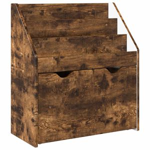 vidaXL Kinderen Boekenkast met lade Gerookt eiken 60 x 29,5 x 69 cm