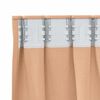 vidaXL Zwart-out Gordijnen met Ringen 2 pcs Licht Bruin 260 x 140 cm