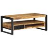 vidaXL Salontafel 90x50x36 cm massief ruw mangohout