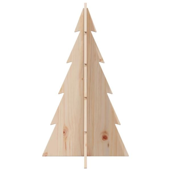 vidaXL Kerstdecoratie kerstboom 80 cm massief grenenhout