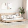 vidaXL Bedframe Naturel 75 x 190 cm Massief grenenhout