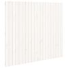 vidaXL Wandhoofdbord 127,5x3x110 cm massief grenenhout wit
