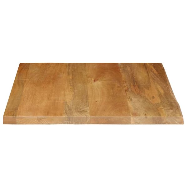 vidaXL Tafelblad met natuurlijke rand 80x80x2,5 cm massief mangohout