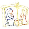 vidaXL Kerstdecoratie kerststal 240 LED's 116x41x87 cm