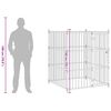 vidaXL Hondenkennel voor buiten 120x120x150 cm