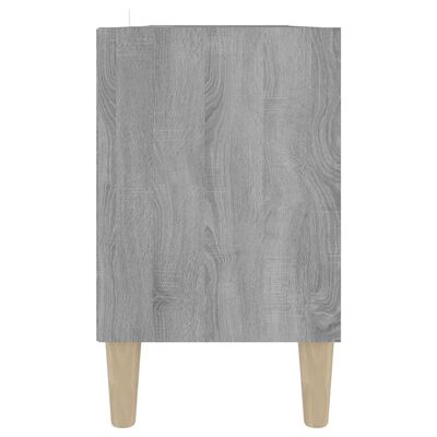 vidaXL Tv-meubel met houten poten 103,5x30x50 cm grijs sonoma eiken