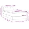 vidaXL Boxspring met matras fluweel roze 100x220 cm