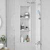 vidaXL Douche Niche Wit 90 x 30 x 9,5 cm Roestvrij staal