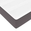 vidaXL Ottoman bed met matras 160x200cm kunstleer grijs