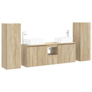 vidaXL Badkamermeubelset 5 st Sonoma Eiken 33 x 34,5 x 100 cm