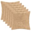 vidaXL Kussensloop 6 st HEERLEN Cr&egrave;mekleurig 40 x 40 cm