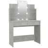 vidaXL Kaptafel met LED-verlichting 96x40x142 cm betongrijs