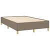 vidaXL Boxspring met matras en LED stof taupe 120x190 cm